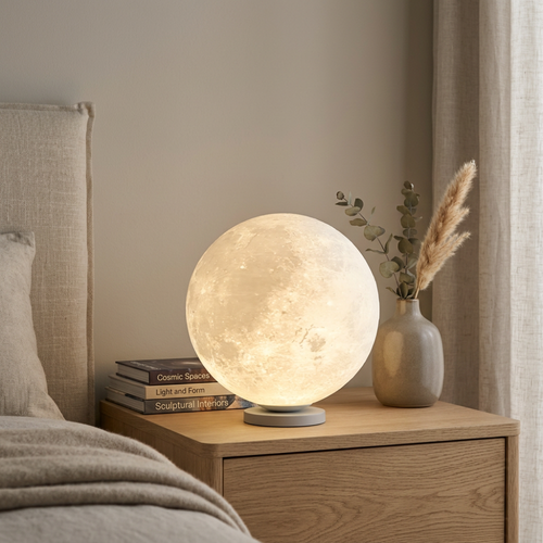 3D Moon Lamp Dimmable LED Bedside Night Light