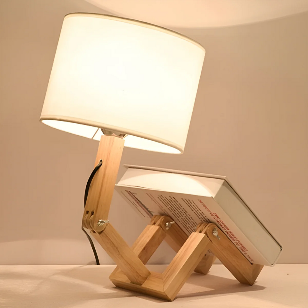 Rilna Table Lamp | Flexible Wooden Design Light | Meowbutter