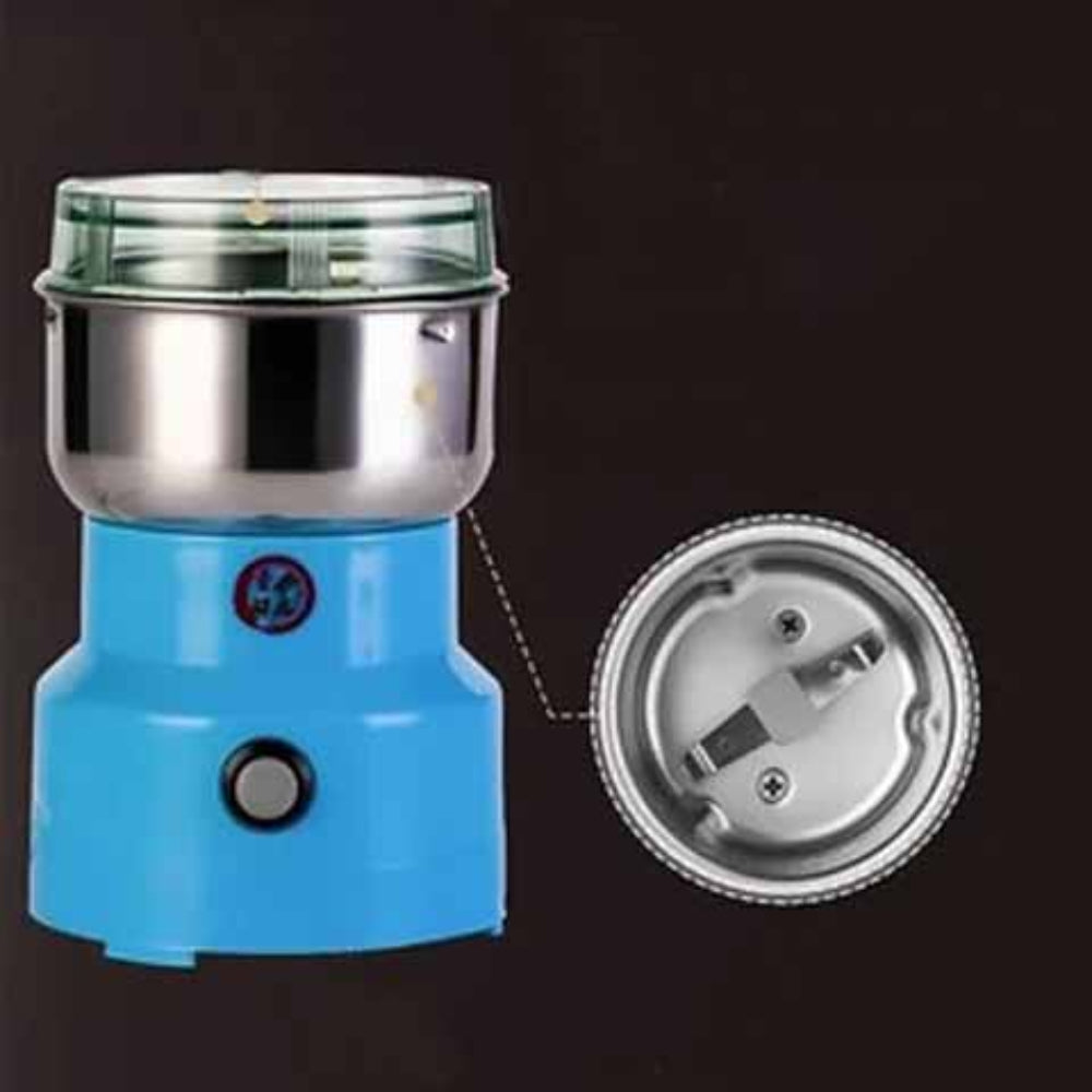 Stainless Steel Electric Spice and Coffee Grinder — Compact, High-Torque Motor