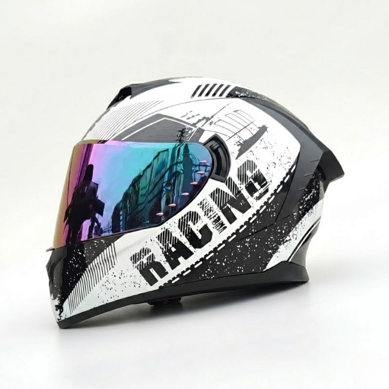 Rider Street Dominator Fullface Helm - Meowbutter