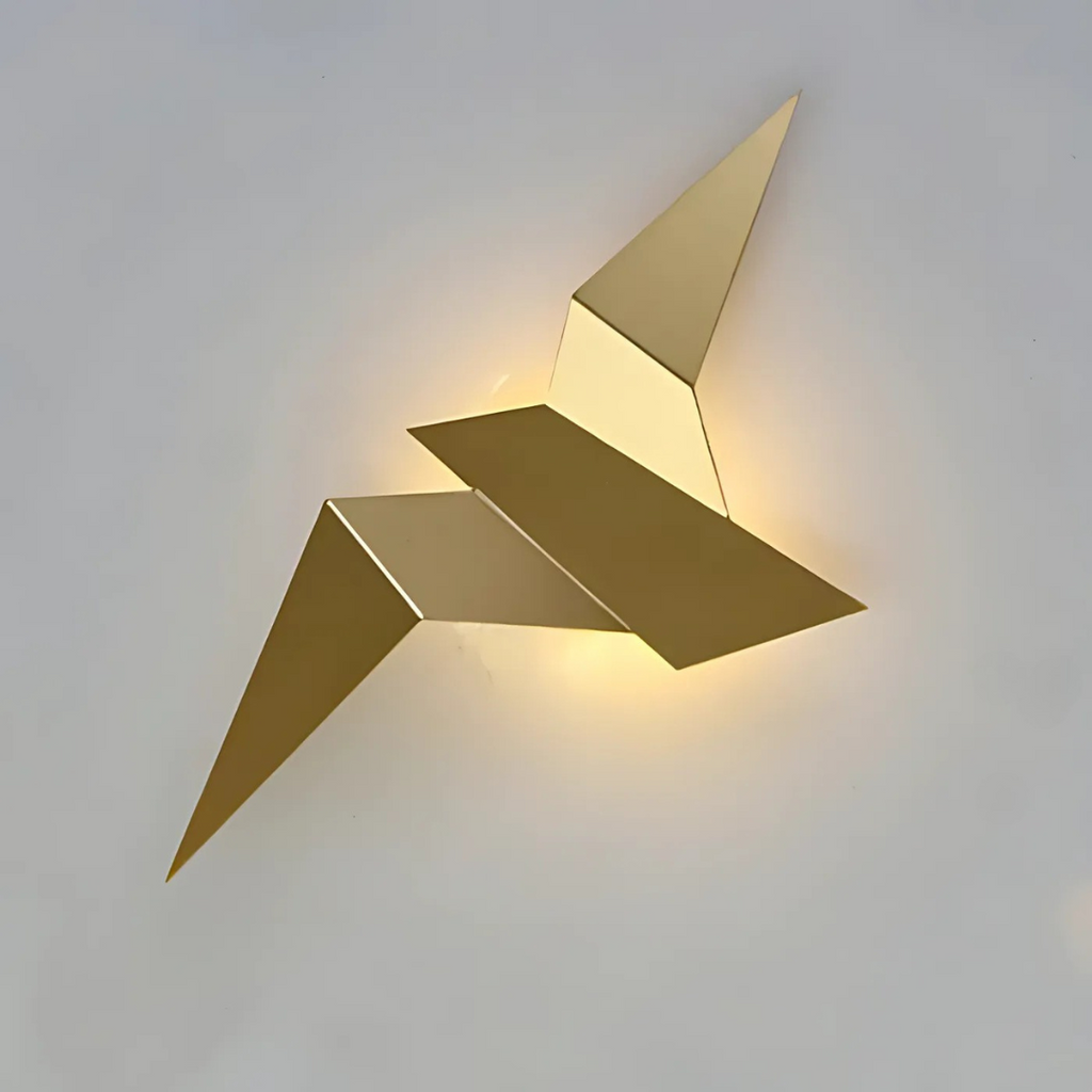 Origami Wall Lamp | Unique Modern Indoor LED Sconce | Meowbutter