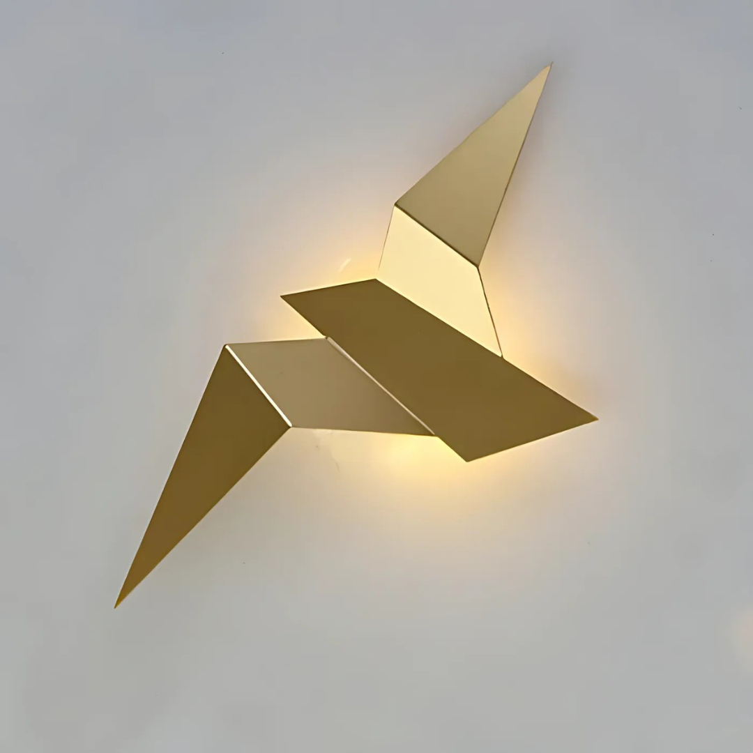 Origami Wall Lamp | Unique Modern Indoor LED Sconce | Meowbutter