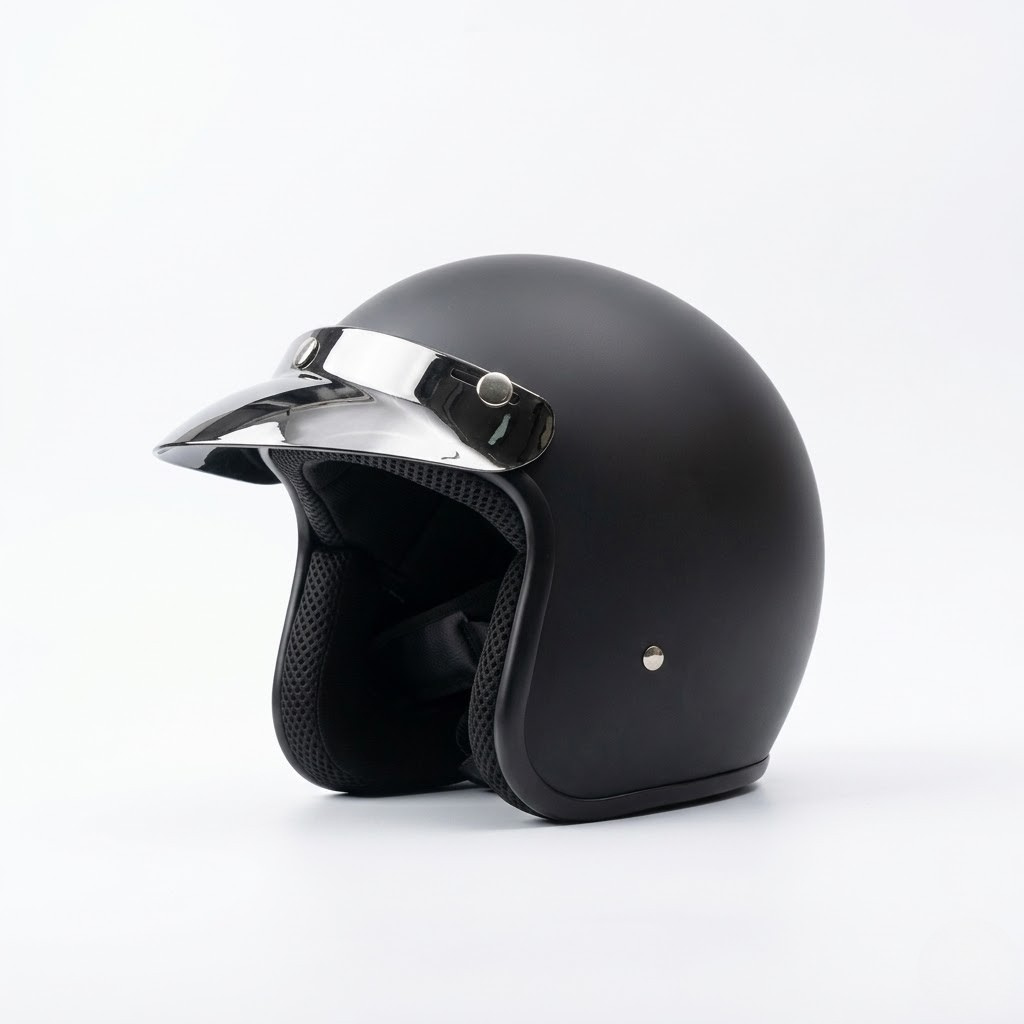 Casco Abierto Urban Retro – Protección Aprobada DOT y ECE - Meowbutter