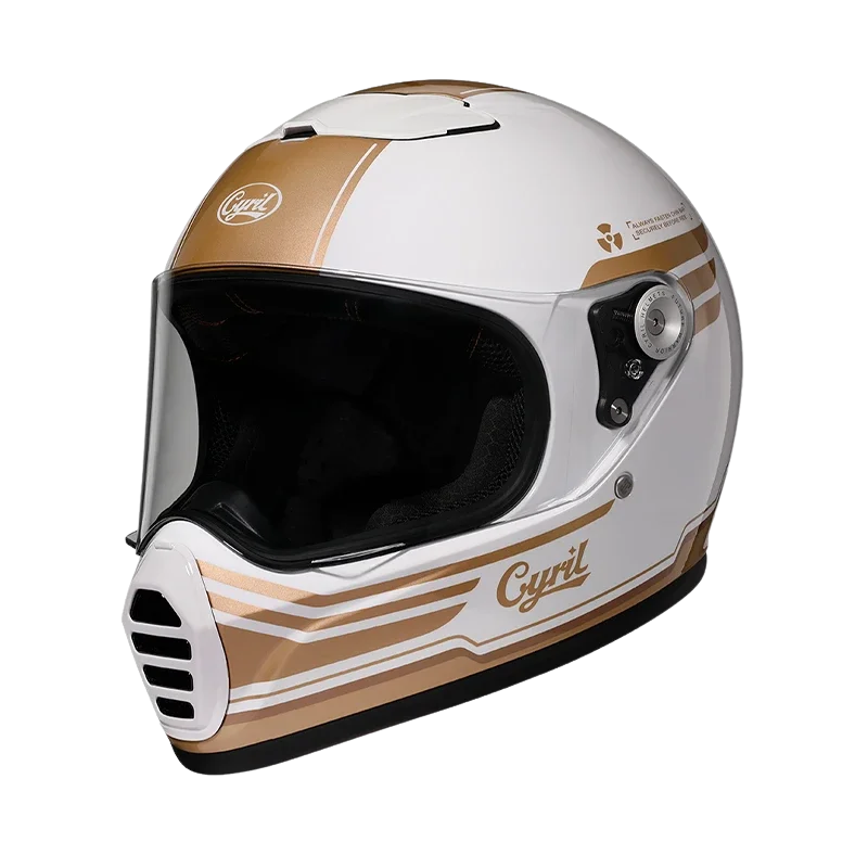 Capacete Integral Vintage RoadSpirit – Aprovado pela DOT e ECE - Meowbutter