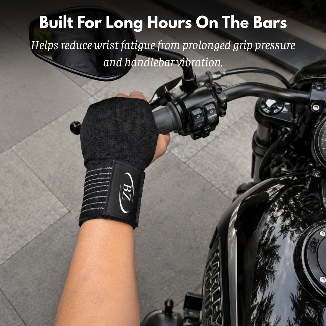 BikerZonez RideFlex™ Motorcycle Wrist Support - Meowbutter