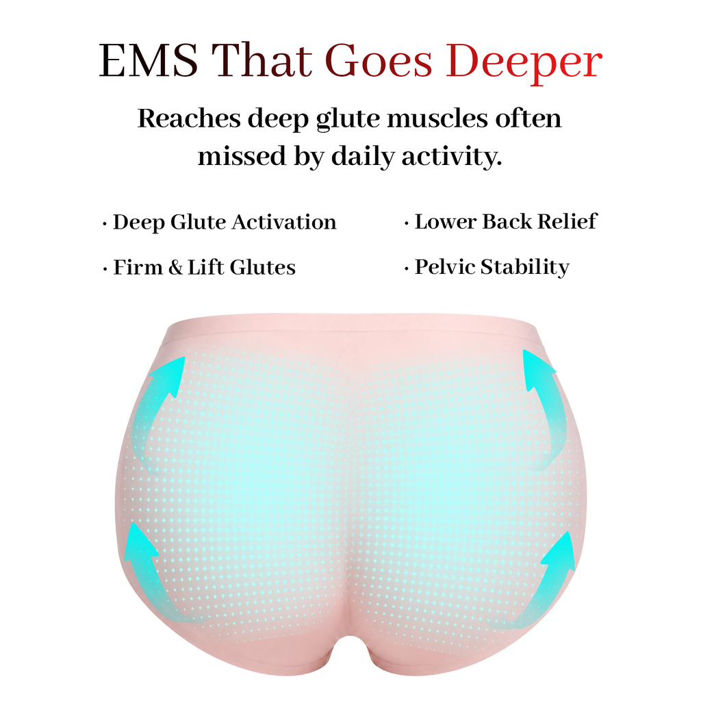 Wearable EMS Briefs for Glute Activation, Lower-Body Comfort and a Toned Feel