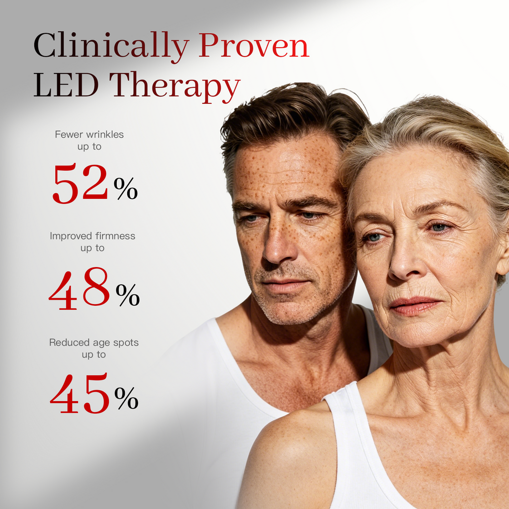 Wearable LED Therapy Mask for Fine Lines, Blemishes and Daily Radiance