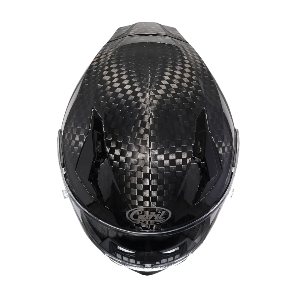 CYRIL R30S Carbon Pro helhjälm - DOT- och ECE-godkänd - Meowbutter