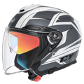 Casco IronRide Open Face con Doble Visera – Certificado DOT - Meowbutter