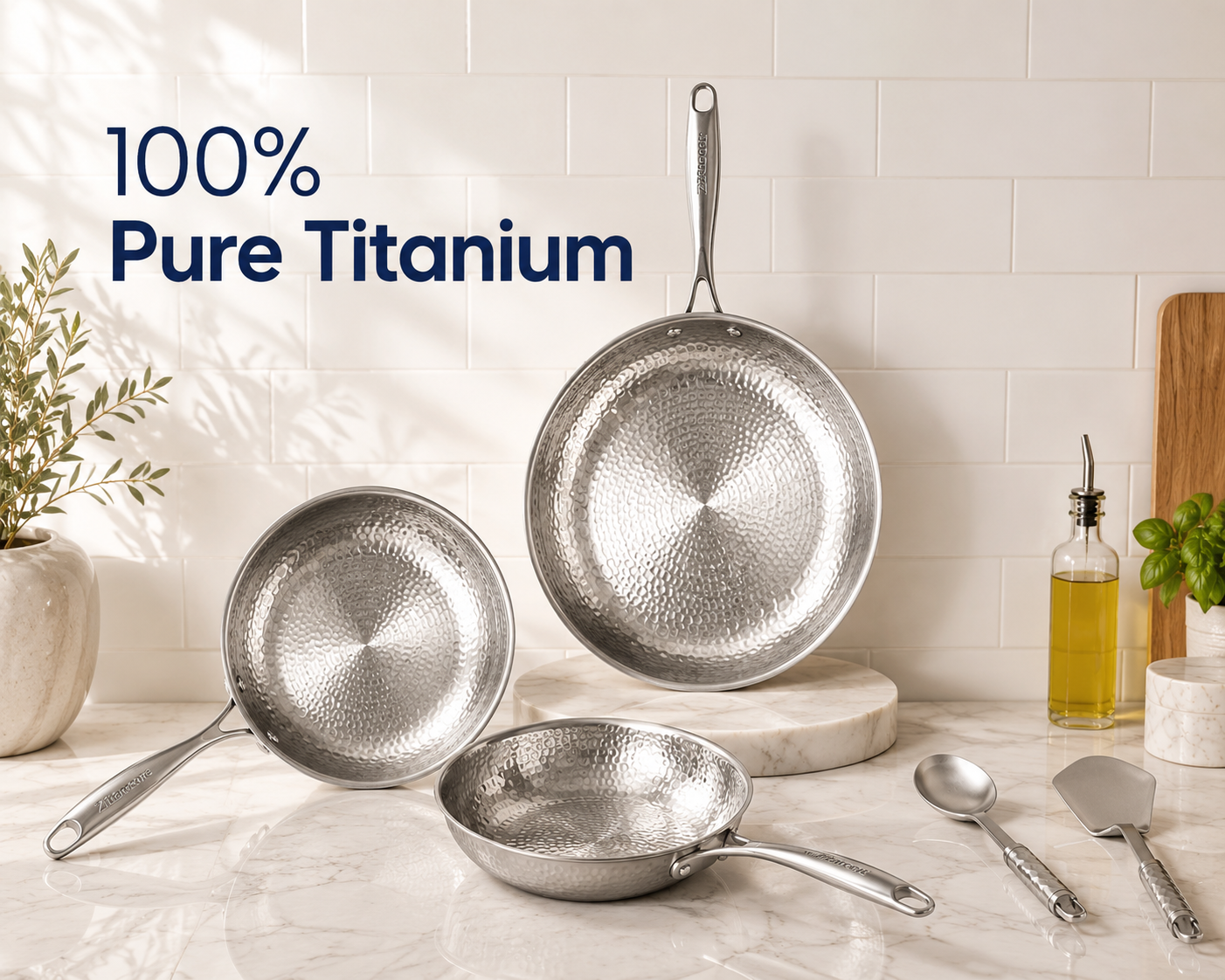 Premium Titanium Cookware Set Pro for Everyday Versatility and Lifetime Durability