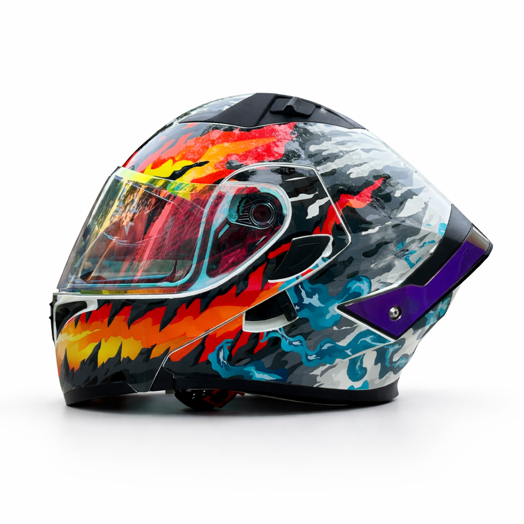 Casco Modular para Motocicleta ORZ-992 - Meowbutter