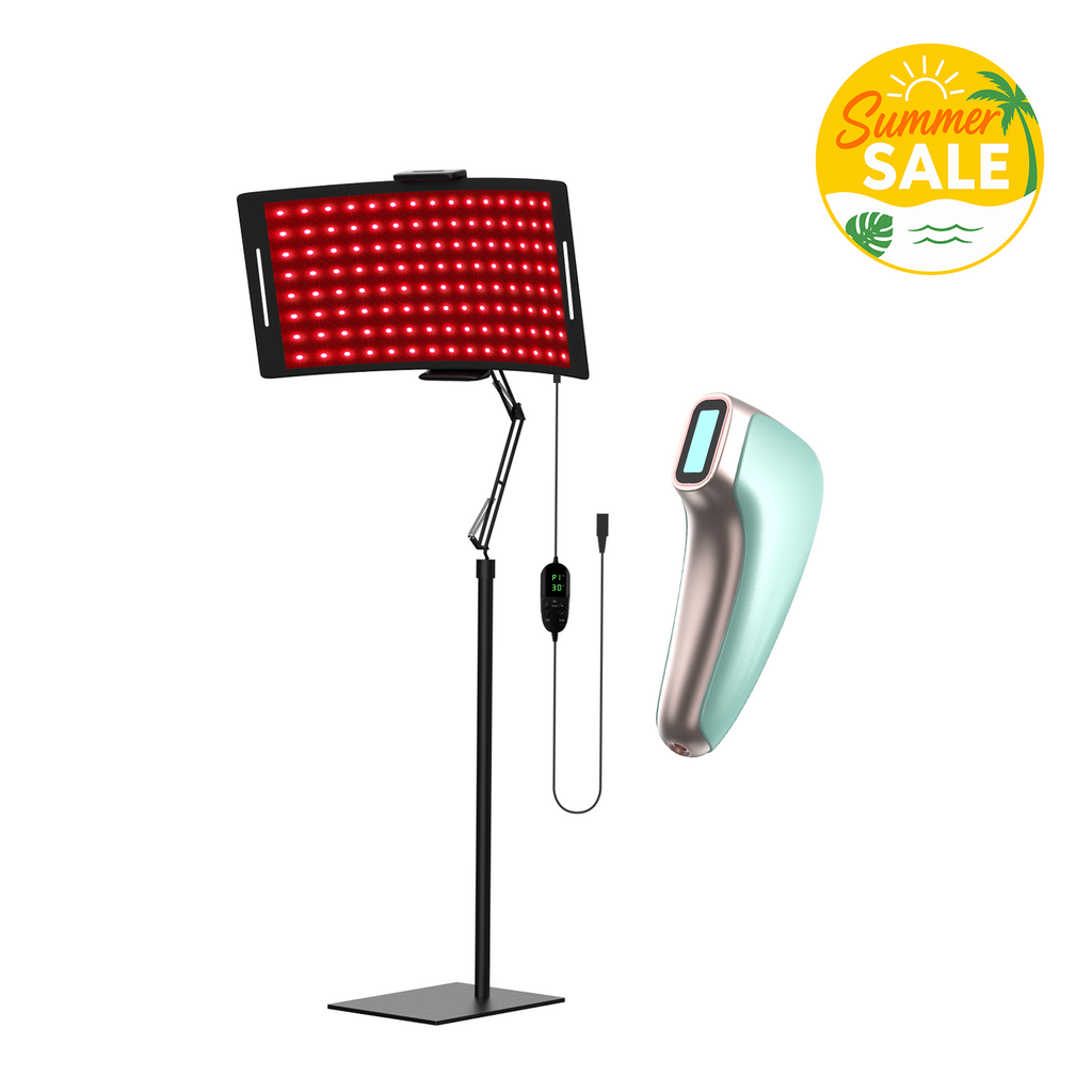 Adjustable Dual-Light Panel for Daily Stiffness and Full-Body Radiance
