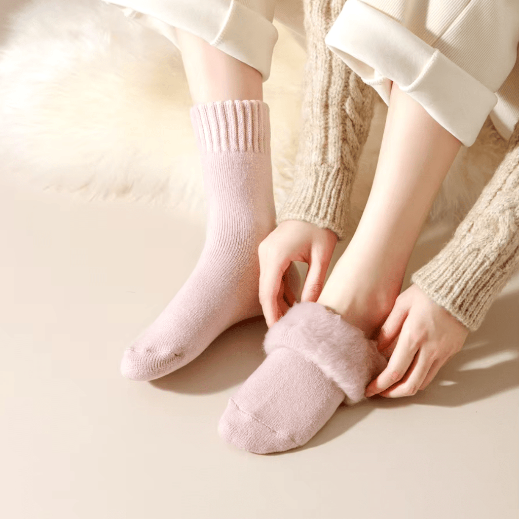 Premium fleece sokker til hyggelig komfort hele året rundt hver dag