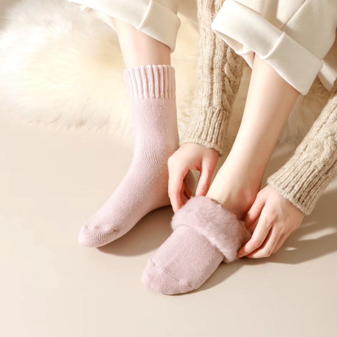 Premium fleece sokker til hyggelig komfort hele året rundt hver dag