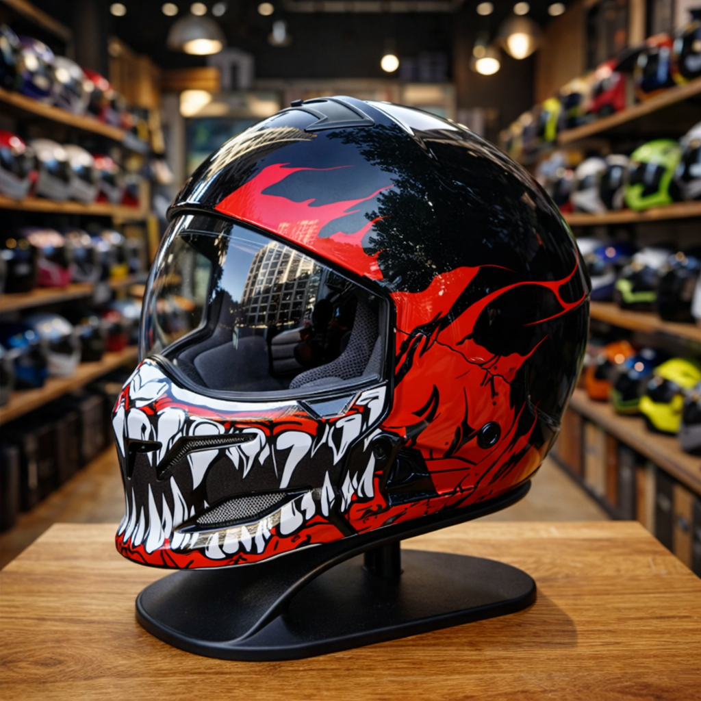 Casco de motocicleta unisex Scorpion Retro - Meowbutter