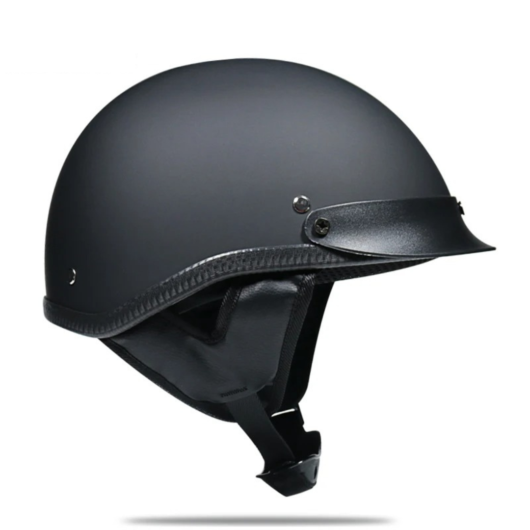 Low Profile Cruiser Half Helmet - DOT and ECE Approved - Meowbutter