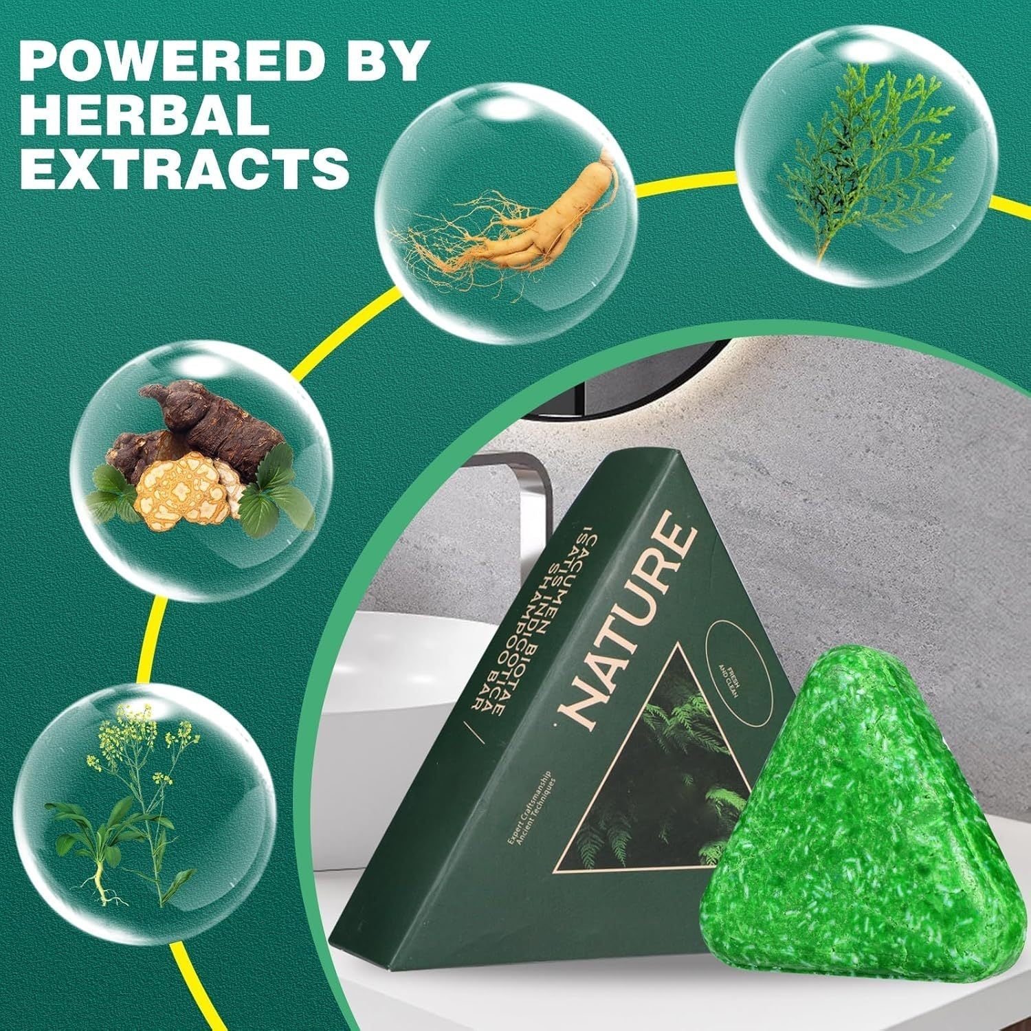 Cypress Leaf Hair Growth Soap Pure Herbal Formula For Natural Hair