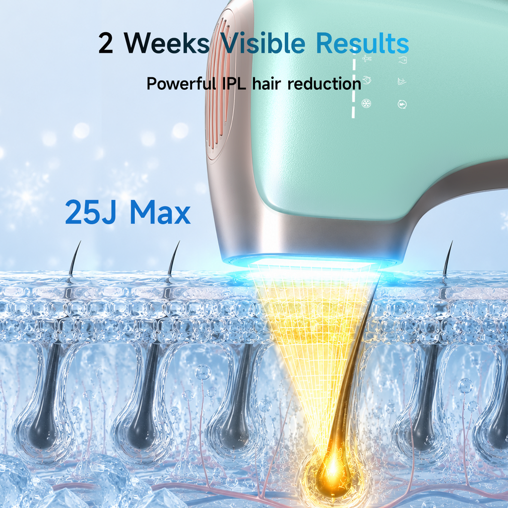 IPL Hair Removal Device for Hair Reduction and Lasting Smooth Skin