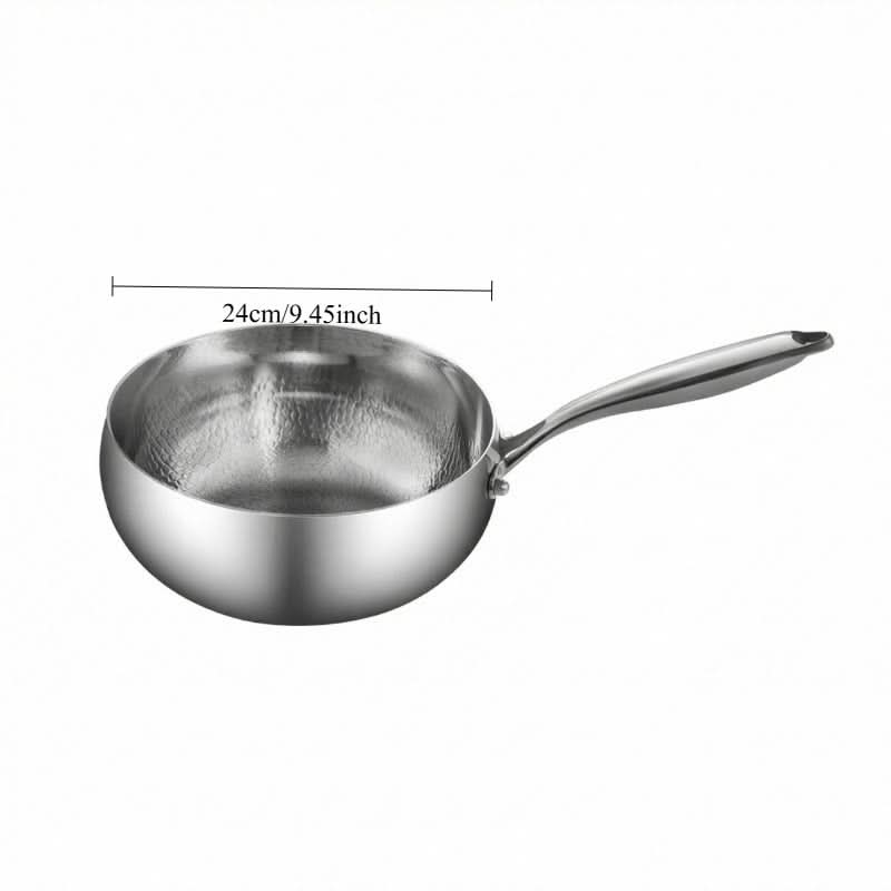 Hammered Deep Skillet for Induction & Gas Stoves | meowbutter