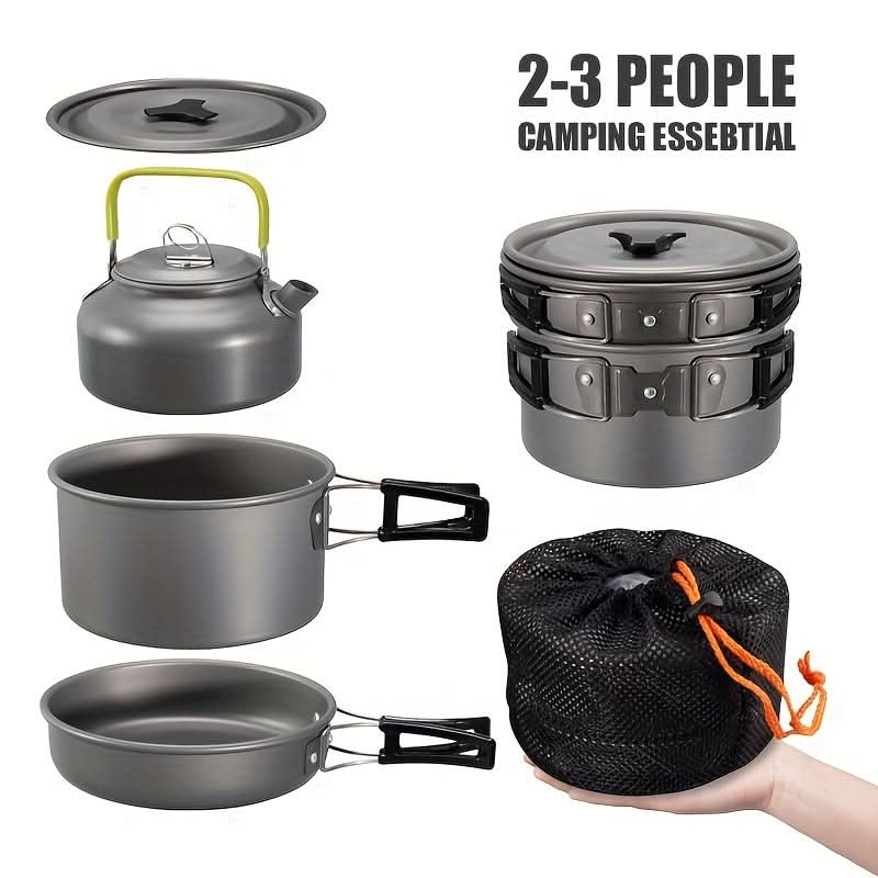Ensemble de cuisine léger pour l'extérieur et les voyages | meowbutter