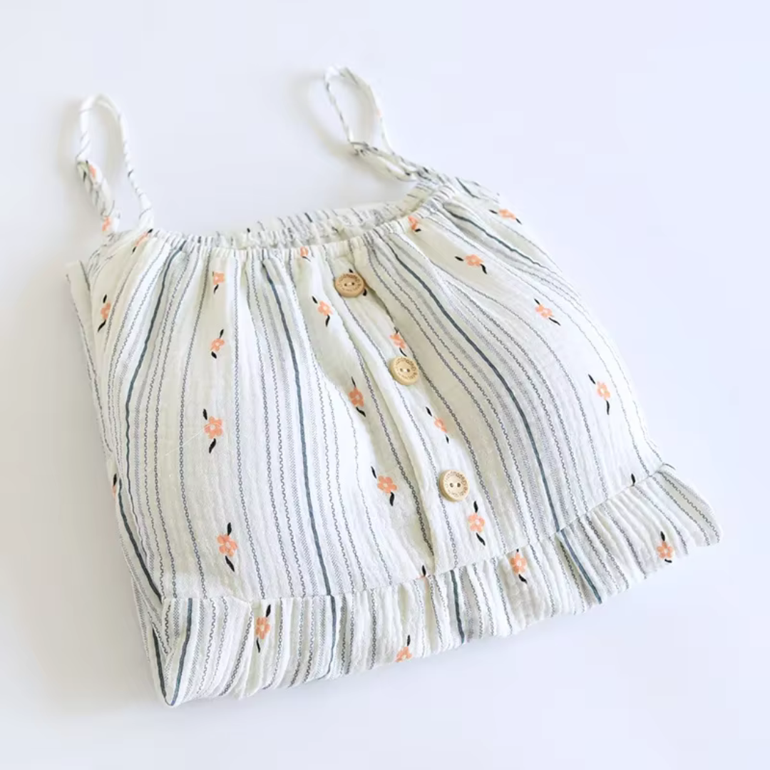 The Bloom Nightgown One Hundred Percent Muslin Cotton