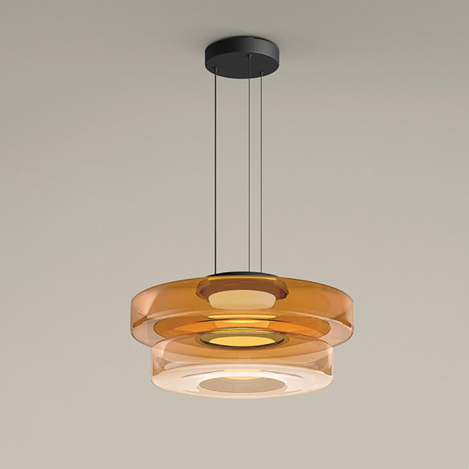 Glass Pendant Lamp | Bauhaus Style Hanging Light | Meowbutter