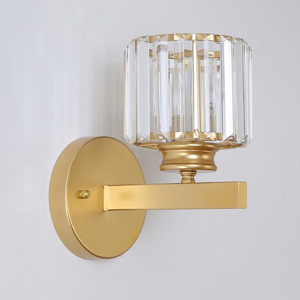 Lámpara de pared Crystal | Aplique moderno de vidrio y hierro | Meowbutter