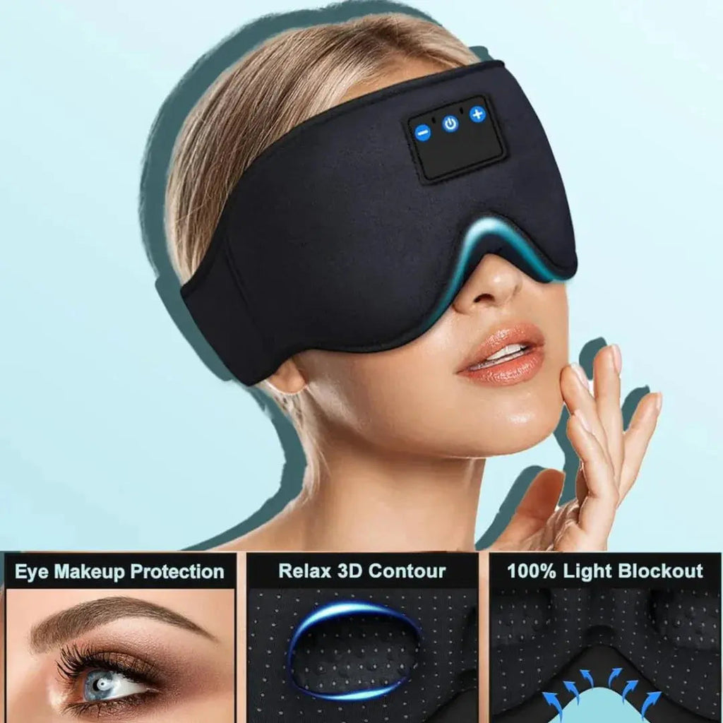 Sleep Mask With Bluetooth Earphones for Nighttime Rest