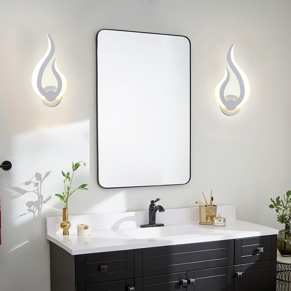 Lampada da parete LED Modern Flame | Applique da 10W luce calda | Meowbutter