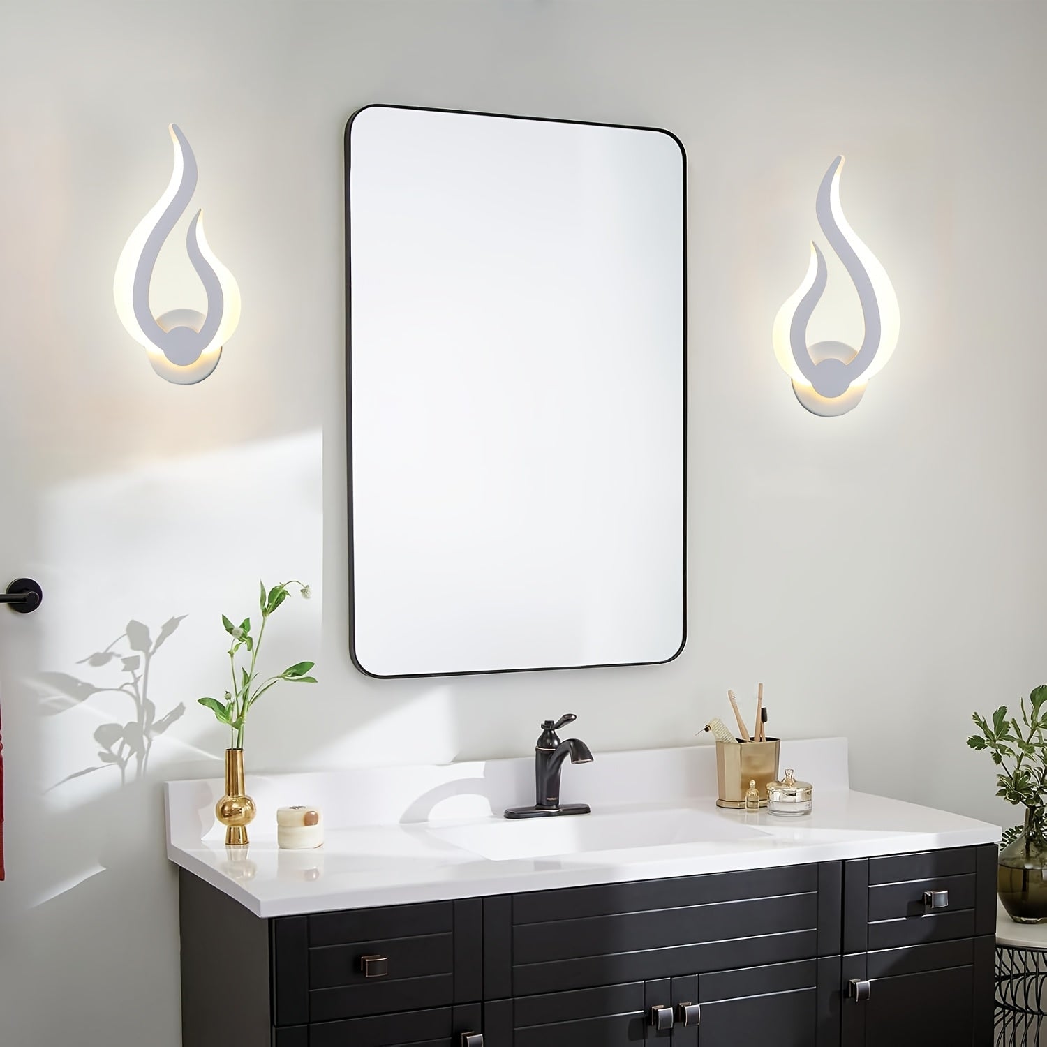 Lampada da parete LED Modern Flame | Applique da 10W luce calda | Meowbutter