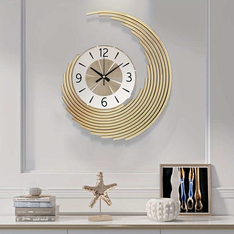 Modern 3D Metal Wall Clock | Silent Quartz Movement Decorative Clock | Meowbutter
