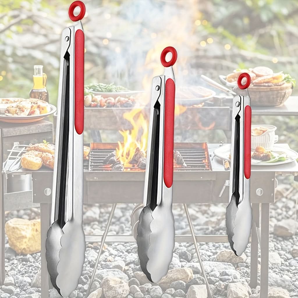 Stainless Steel Locking Kitchen Tongs | meowbutter