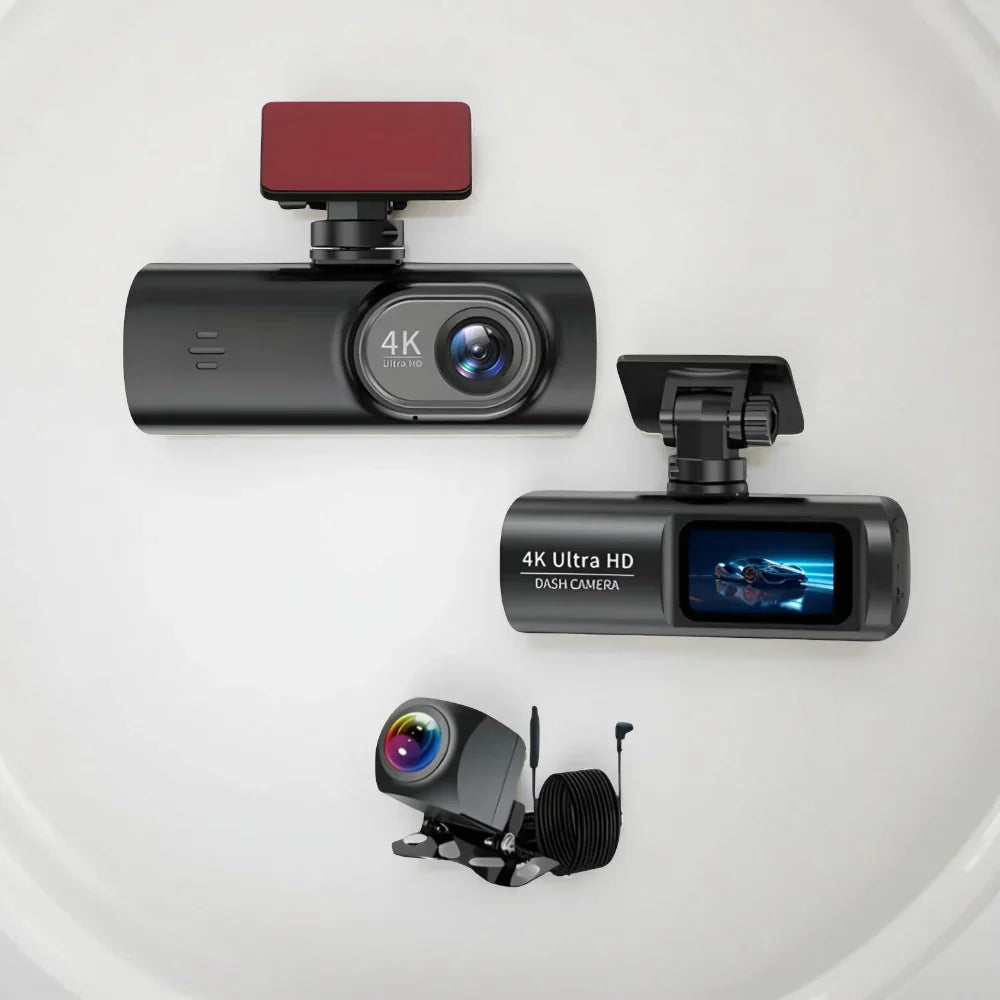 Dash Cam 4K Ultra HD WiFi Night Vision GPS Vehicle Recorder | Meowbutter