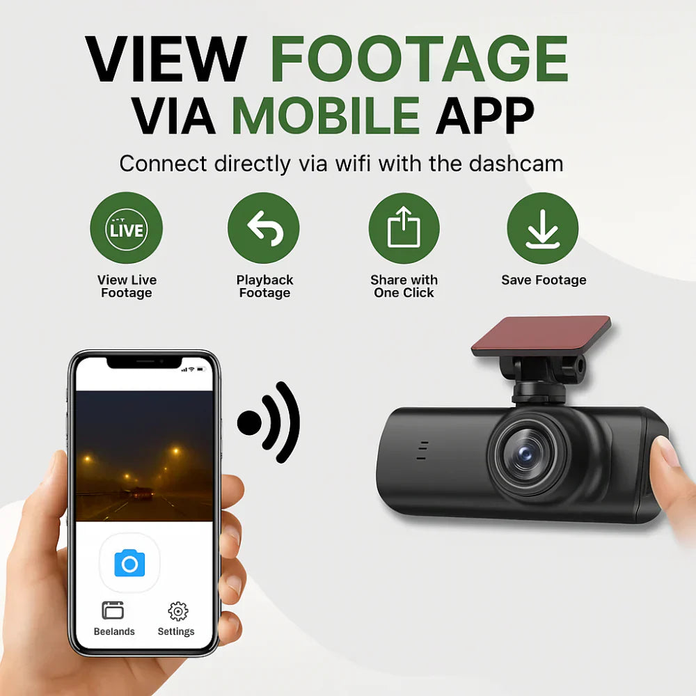 Dash Cam 4K Ultra HD WiFi Night Vision GPS Vehicle Recorder | Meowbutter