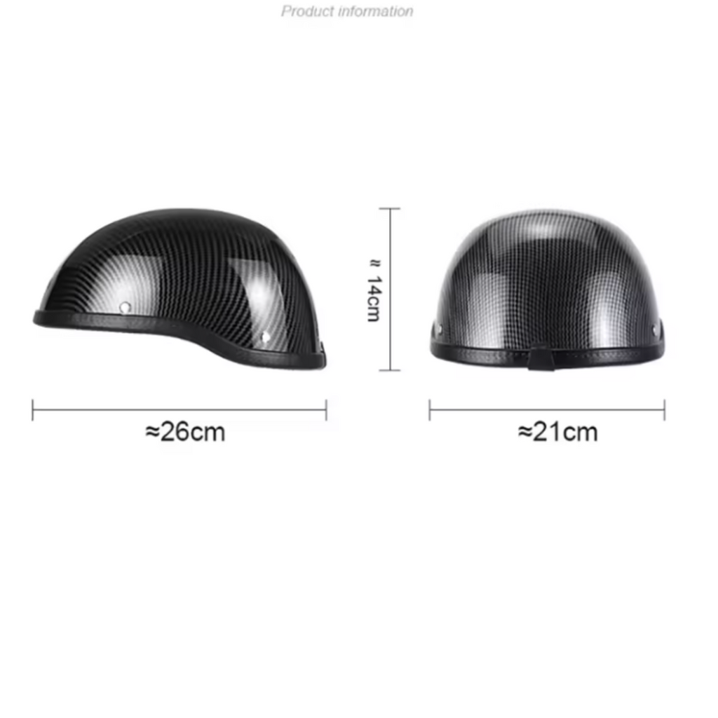 Casco de media cara para motocicleta vintage cruiser - Meowbutter