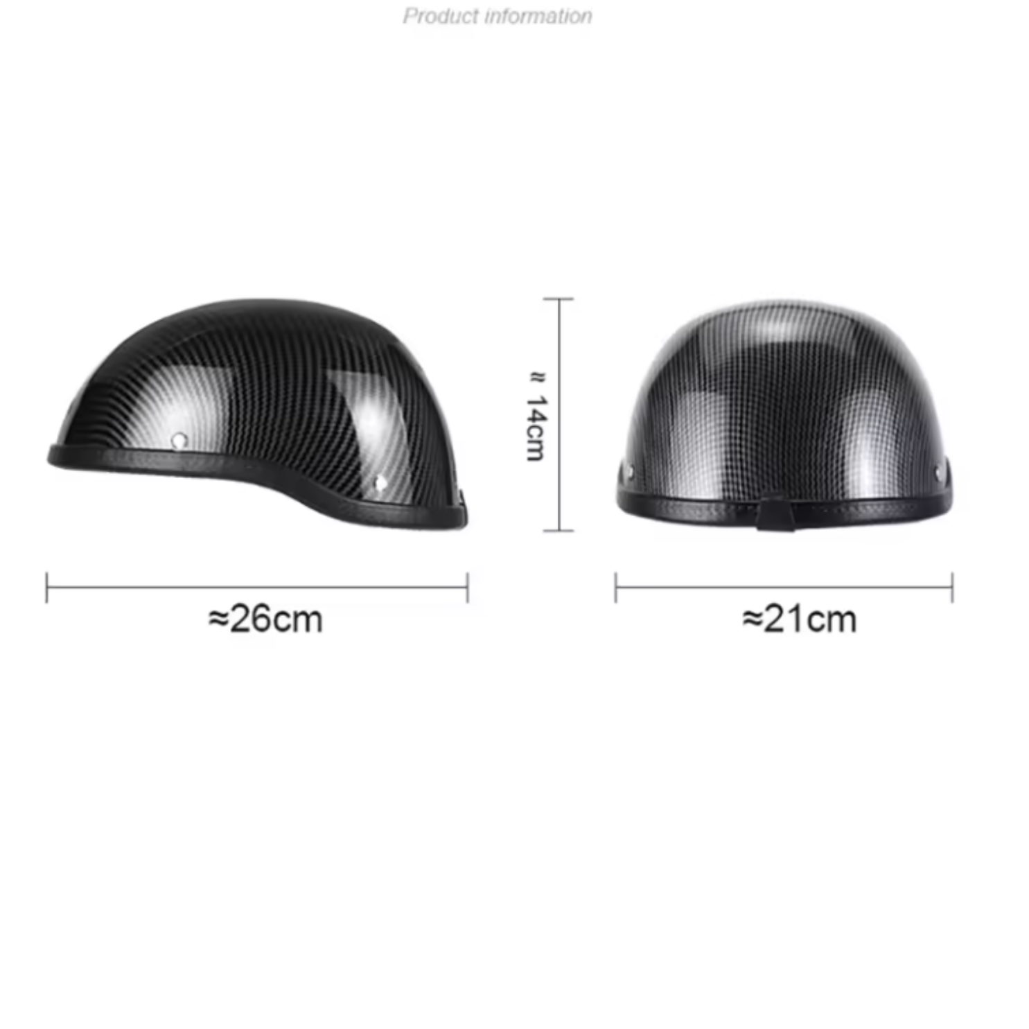 Casco de media cara para motocicleta vintage cruiser - Meowbutter
