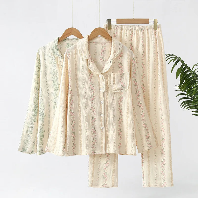Heirloom Bloom Pajama Set With Romantic Floral Print For Cozy Nights