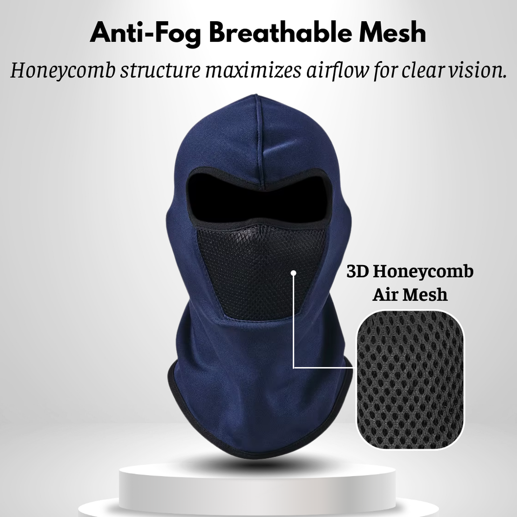 Premium Biker Winter Balaclava – Fleece-Lined, Windproof & Breathable - Meowbutter