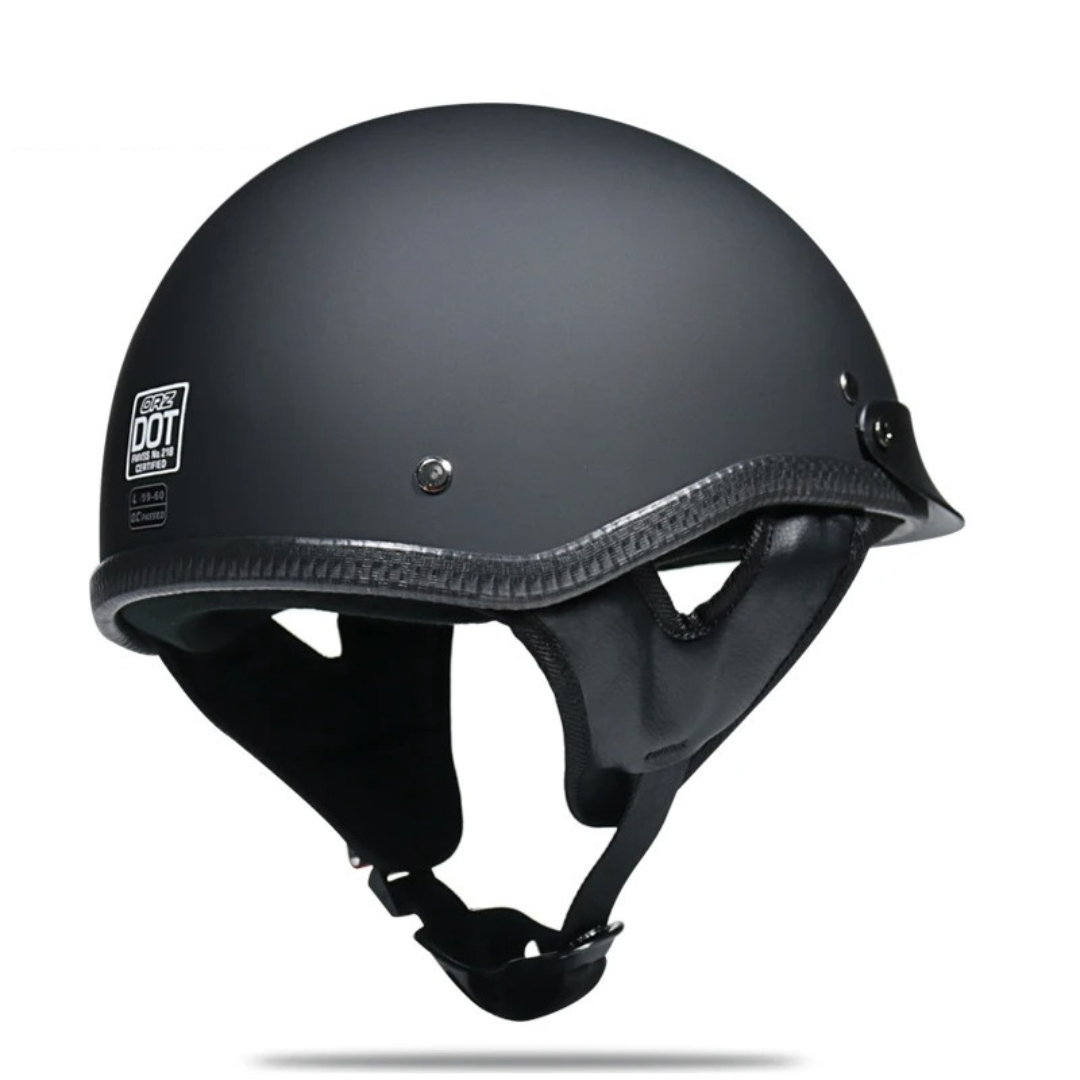 Low Profile Cruiser Half Helmet - DOT and ECE Approved - Meowbutter