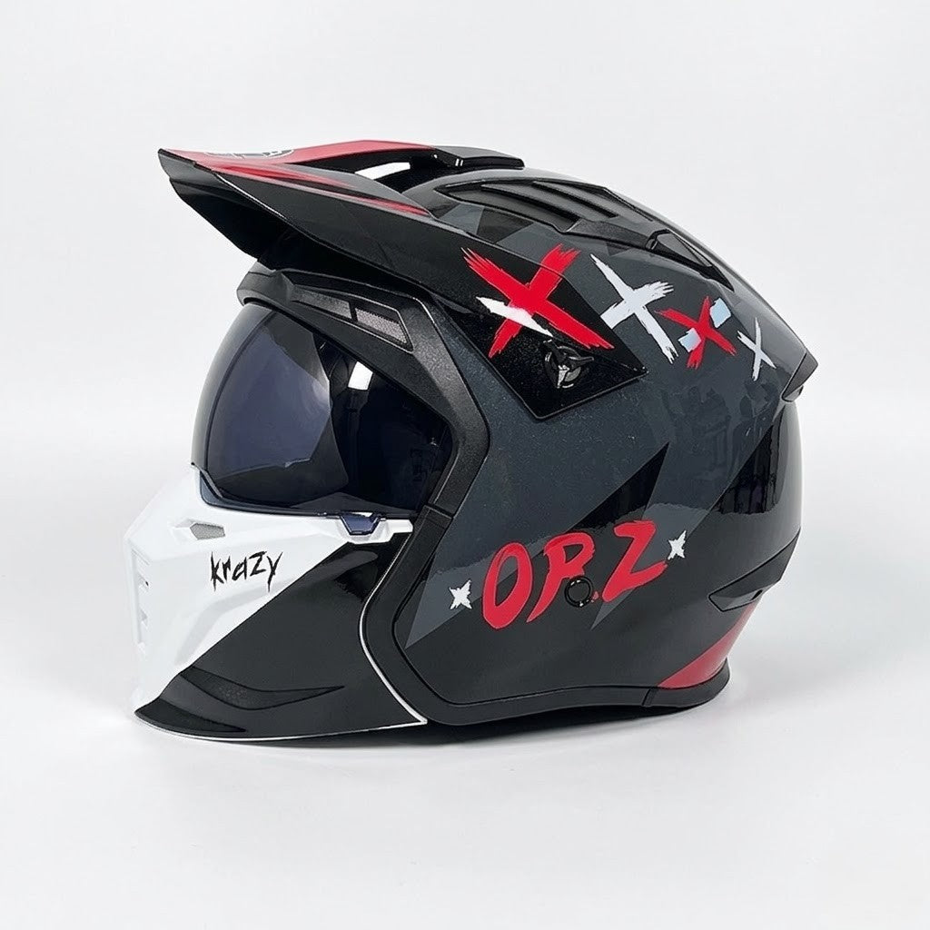 Casco Retro ORZ 163 Pro - Certificado DOT - Meowbutter