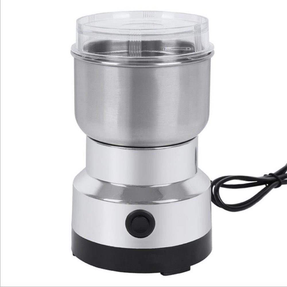 Stainless Steel Electric Spice and Coffee Grinder — Compact, High-Torque Motor