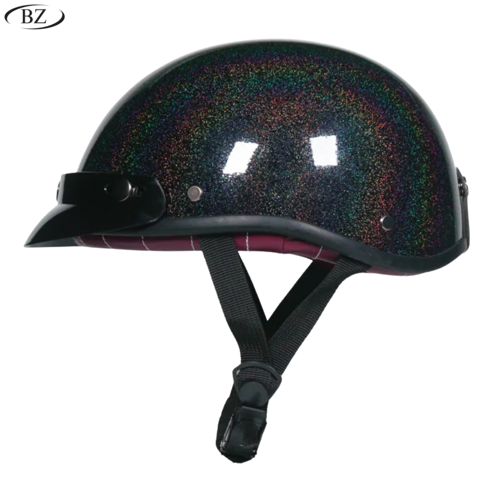 Vintage Half Helmet – DOT Approved | Unisex 4-Season Riding - Meowbutter