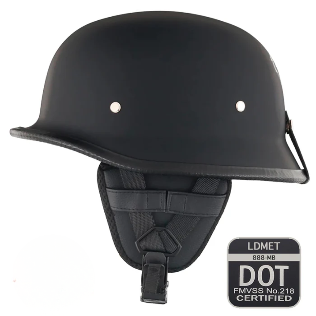 Vintage German Half Helmet | DOT Certified - Meowbutter