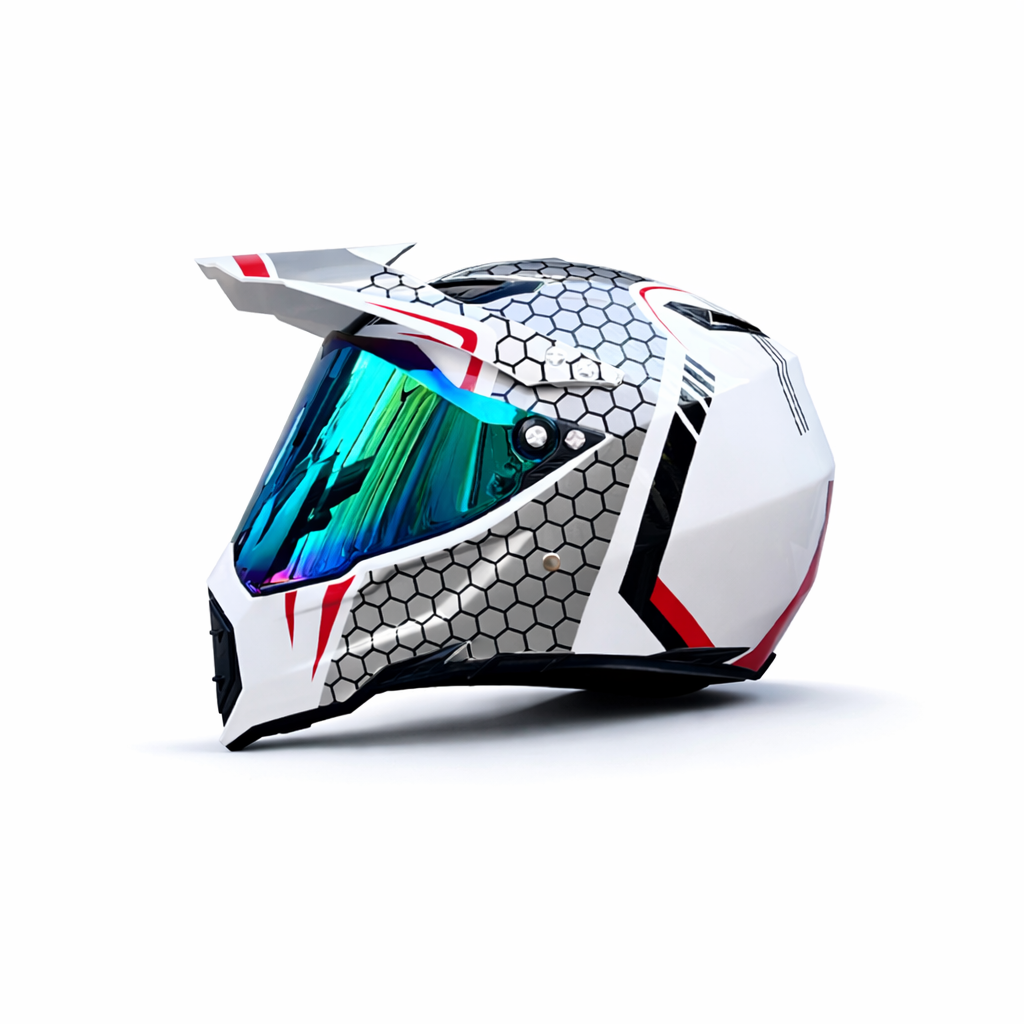 Casco Profesional de Motocross WLT-128 – Certificado DOT y ECE - Meowbutter