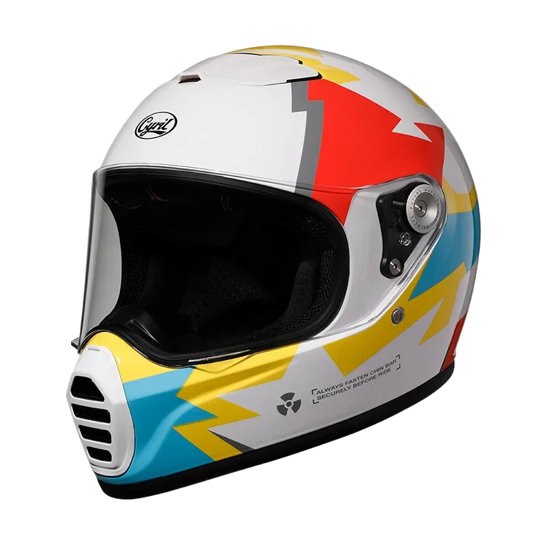 Capacete Integral Vintage RoadSpirit – Aprovado pela DOT e ECE - Meowbutter