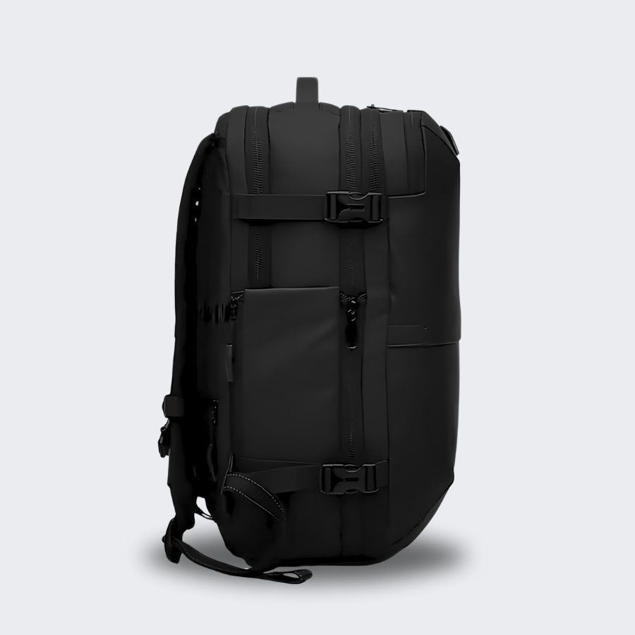Carry-On Sized Expandable Compression Backpack With 180-Degree Opening And Shoe Compartment