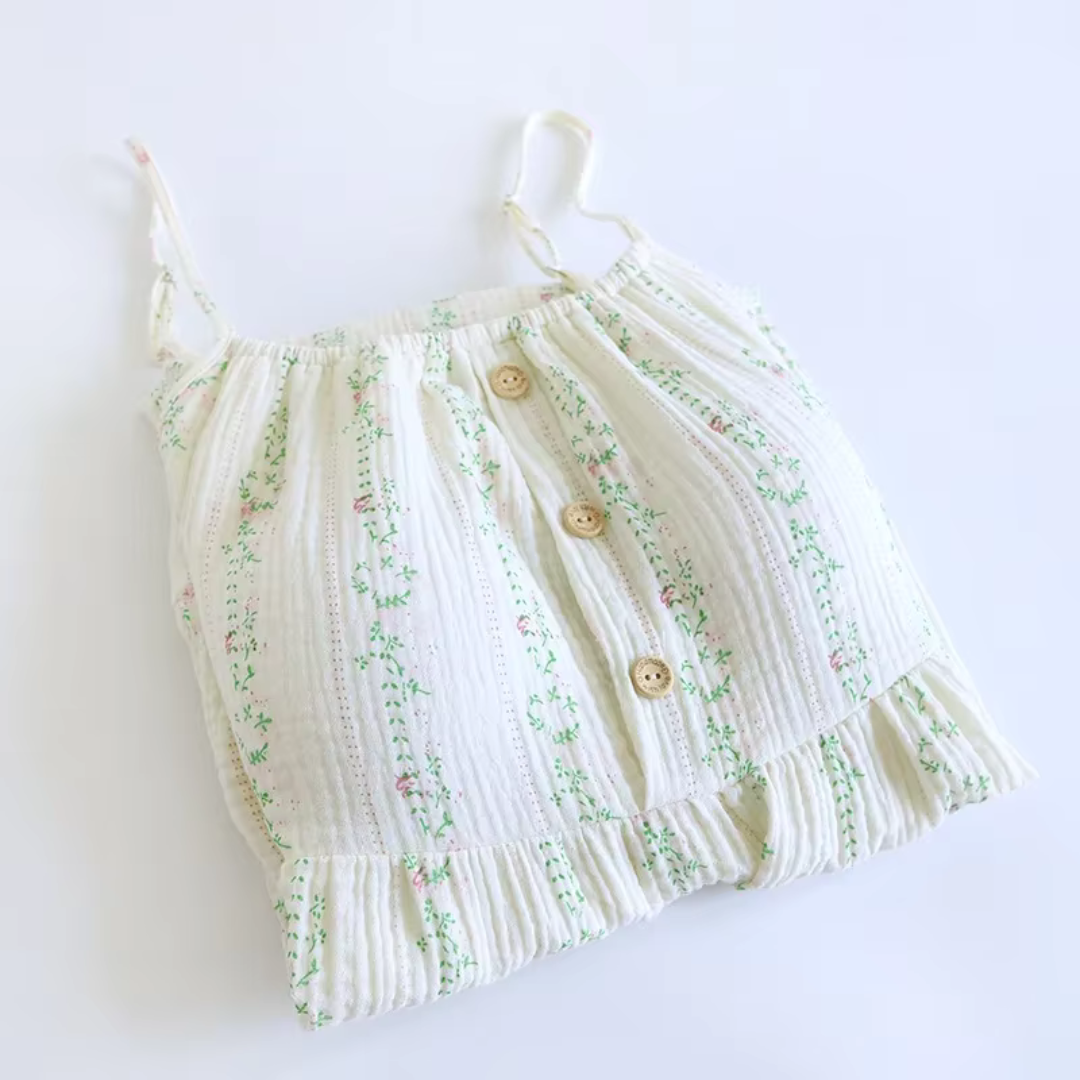 The Bloom Nightgown One Hundred Percent Muslin Cotton