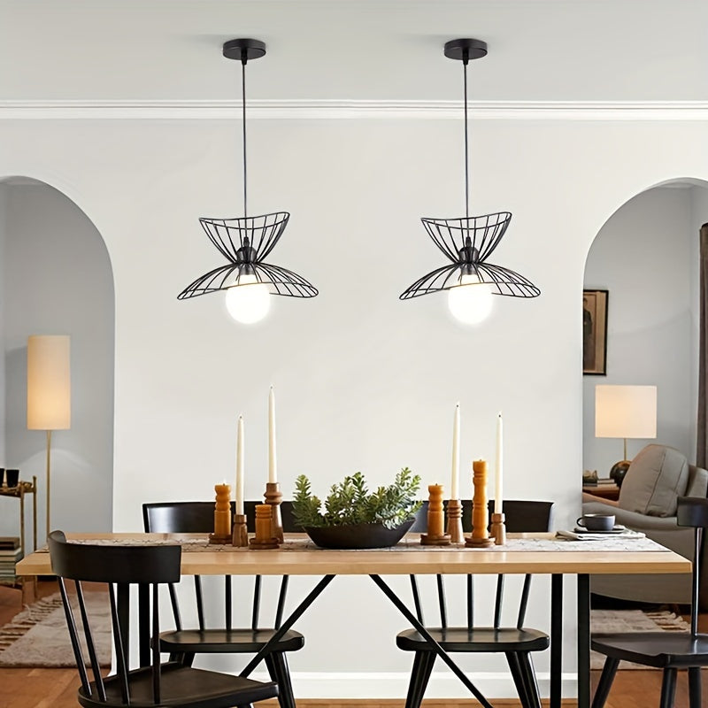 Retro Black Pendant Light | Adjustable Industrial Design | Meowbutter