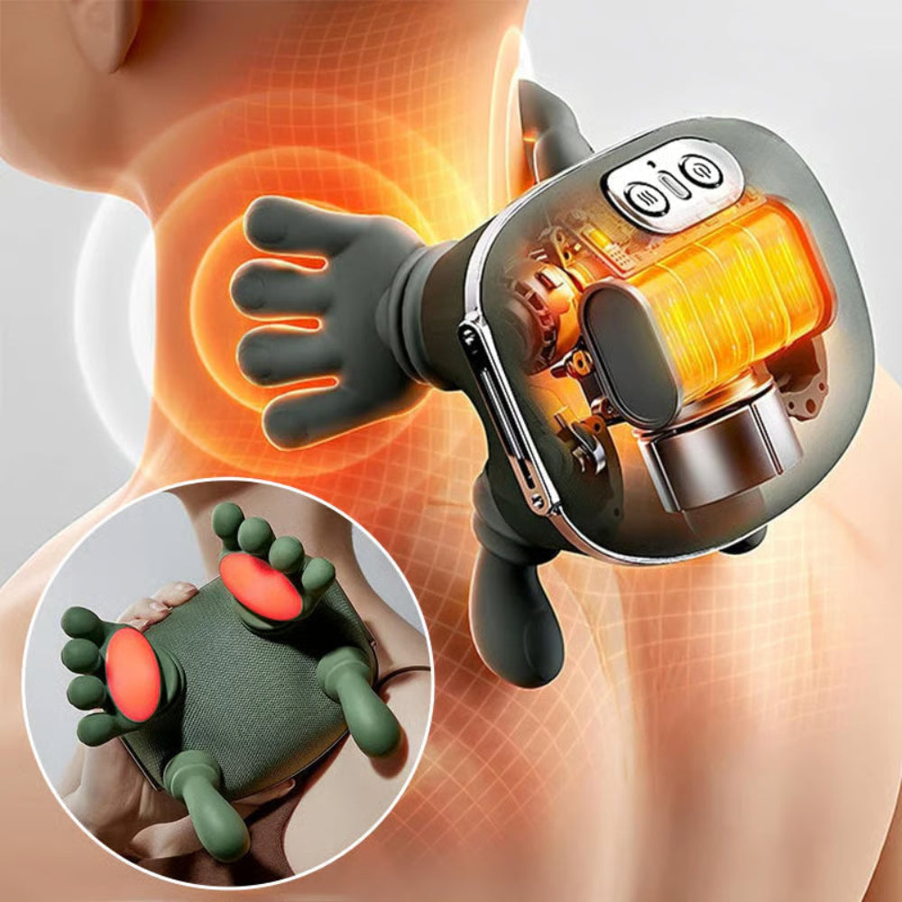 Portable Heated Neck Massager — Adjustable Warmth, Kneading & Vibration Therapy