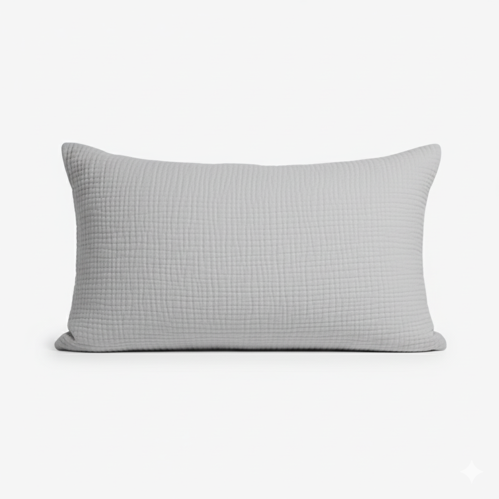 Single Pillowcase From One Hundred Percent Muslin Cotton